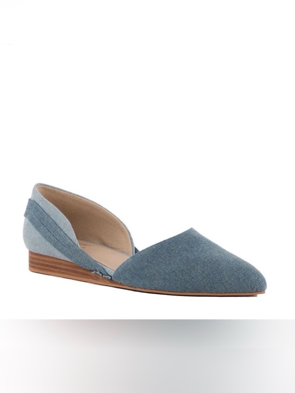 Seychelles Women’s Denim Blue D'Orsay Flat Shoe